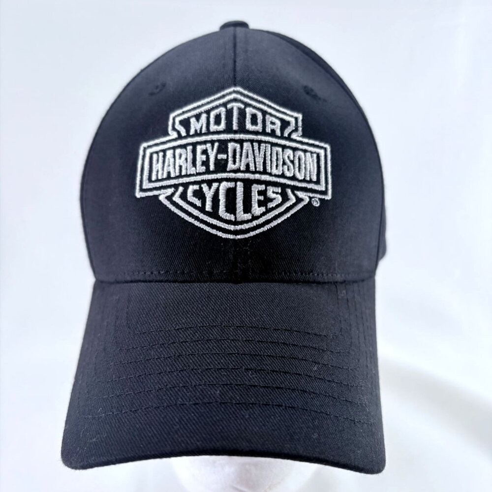 Harley Davidson Kenai Peninsula Soldotna Alaska Womens Snap Back Black Hat